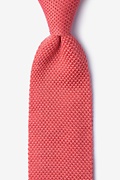 Classic Solid Pink Knit Tie Photo (0)