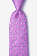 Dutch Pink Extra Long Tie Photo (0)