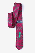 Mini Alligators Pink Skinny Tie Photo (1)