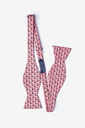 One Horse Race Pink Self-Tie Bow Tie Photo (1)