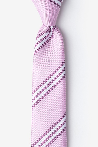 Pink Silk Pioneer Skinny Tie