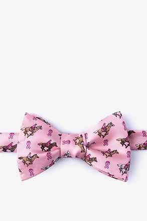 Race for the cure Pink Self-Tie Bow Tie