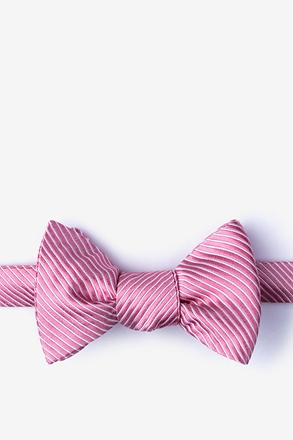 _Rene Pink Self-Tie Bow Tie_