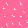 Pink Silk Seagull Silhouettes