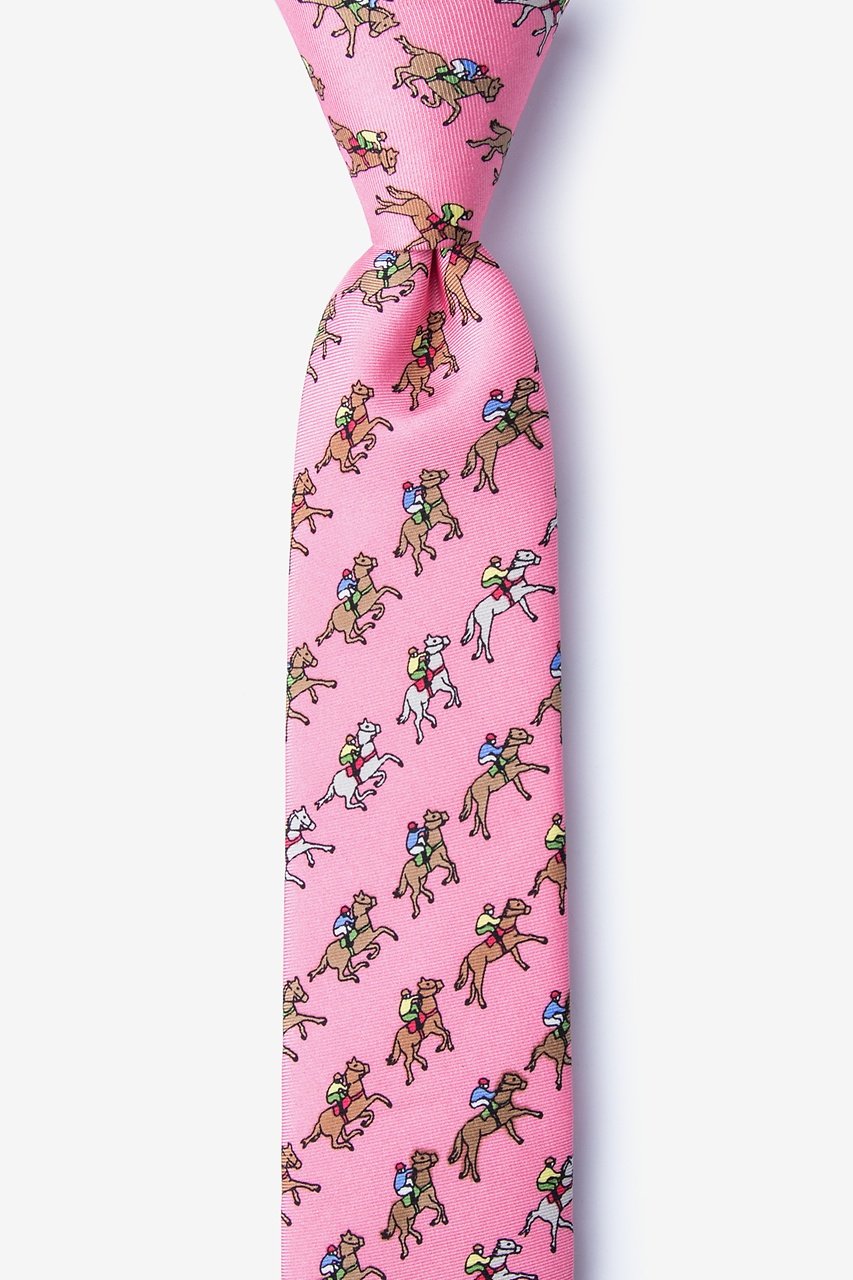 Win, Place, Show Pink Skinny Tie Photo (0)