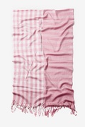 Pink Picnic Check Scarf Photo (4)