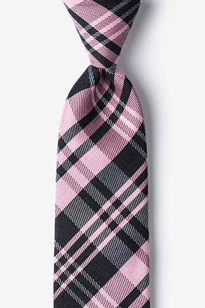 Pink Budapest Plaid Tie
