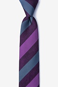 Dee Plum Skinny Tie Photo (0)