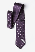 Polka Dot Plum Extra Long Tie Photo (1)