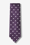 Polka Dot Plum Tie Photo (0)