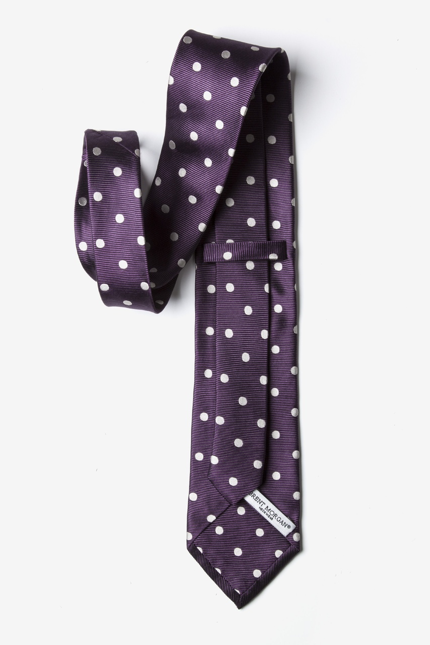 Plum Silk Polka Dot Tie | Ties.com