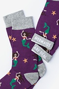 Mermaid Purple Women's Sock Photo (1)