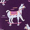 Purple Carded Cotton No Prob Llama