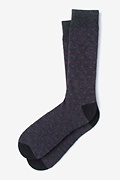 Power Dots Purple Medium-Large Sock Photo (0)