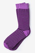 Seal Beach Stripe Purple Sock Photo (0)