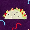 Taco Purple Sock