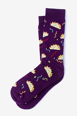 _Taco Supreme Purple Sock_