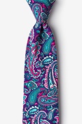 Carrollton Purple Extra Long Tie Photo (0)