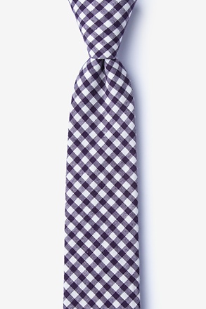 _Clayton Purple Skinny Tie_