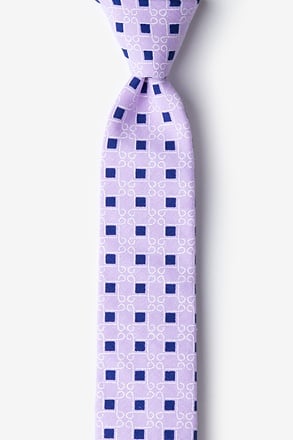Jamaica Purple Skinny Tie
