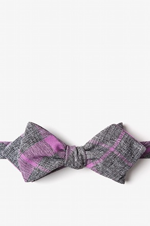 Kirkland Purple Diamond Tip Bow Tie