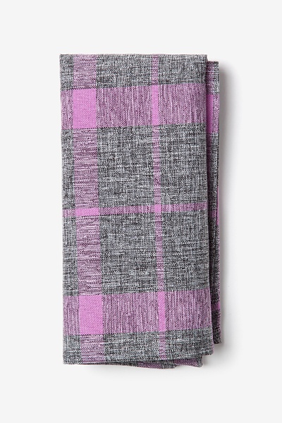 Purple Cotton Kirkland Pocket Square
