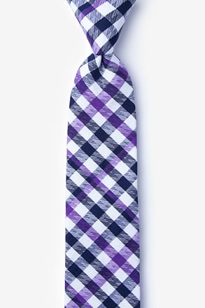 _Lance Purple Skinny Tie_