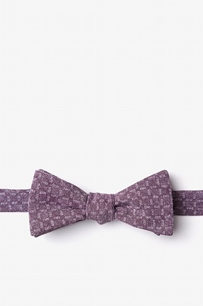 Nixon Purple Skinny Bow Tie