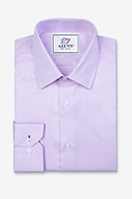 Oliver Herringbone Purple Dress Shirt Photo (0)