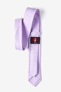 Purple Warner Cotton Polka Dots Skinny Tie Photo (2)