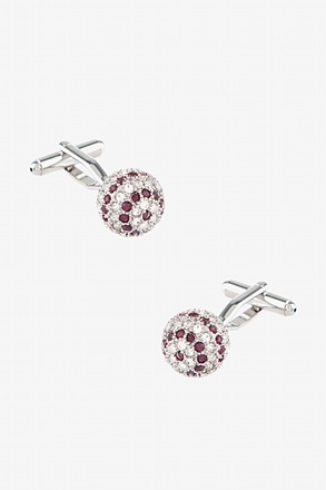 Bling Sphere Purple Cufflinks