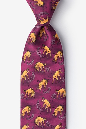 Bronco Purple Tie