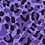 Purple Microfiber Cheetah Animal Print Skinny Tie