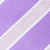 Purple Microfiber Jefferson Stripe Extra Long Tie