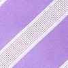 Purple Microfiber Jefferson Stripe Skinny Tie