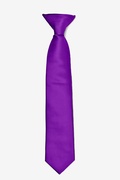 Mardi Gras Purple Clip-on Tie For Boys Photo (0)