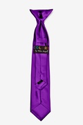 Mardi Gras Purple Clip-on Tie For Boys Photo (1)