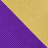 Purple Microfiber Purple & Gold Stripe Extra Long Tie