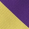 Purple Microfiber Purple & Gold Stripe Tie
