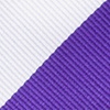 Purple Microfiber Purple & Off White Stripe Extra Long Tie