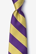 Purple Microfiber Purple & Gold Stripe