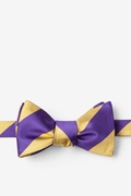 Purple Microfiber Purple & Gold Stripe