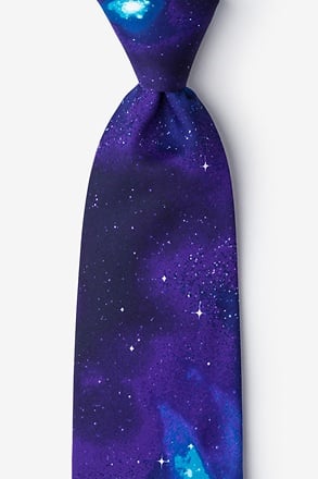The Cosmos Purple Extra Long Tie