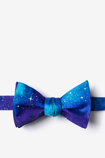 Purple Microfiber The Cosmos Self-Tie Bow Tie