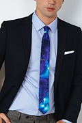 The Cosmos Purple Skinny Tie Photo (3)