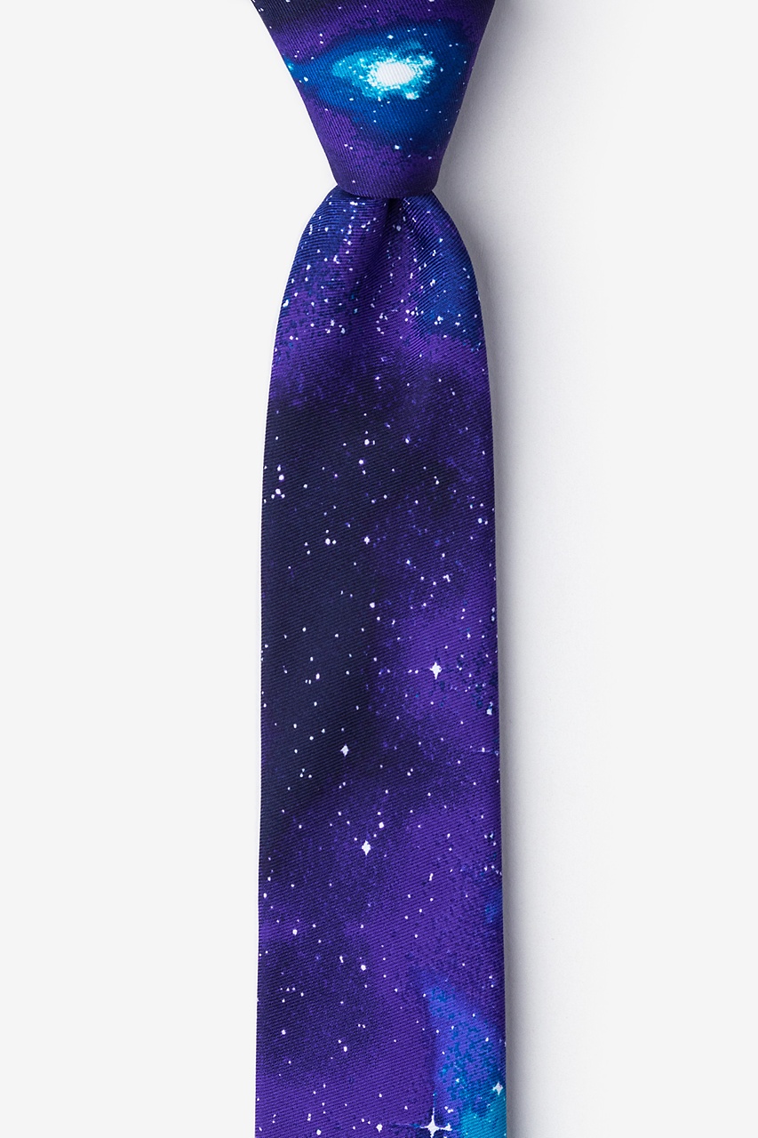 The Cosmos Purple Skinny Tie Photo (0)