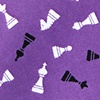 Purple Microfiber Tossed Chess Pieces