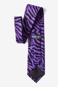 Zebra Animal Print Purple Tie Photo (2)