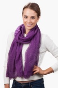 Raining Rhinestones Purple Scarf Photo (2)