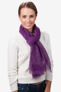 Raining Rhinestones Purple Scarf Photo (4)